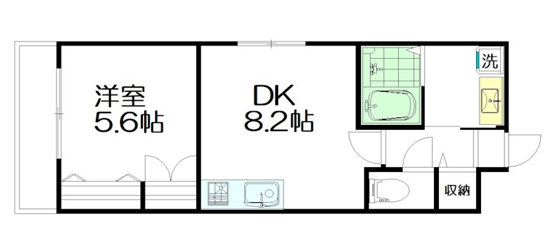 レルム杉並 303号室 間取り