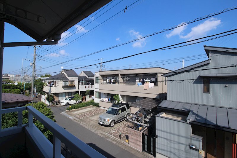 コンフォートハマザキ ベランダ