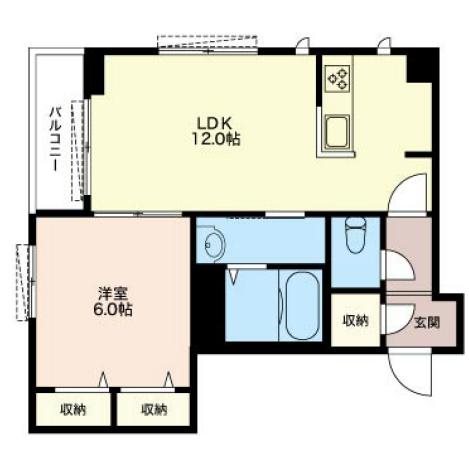 COURT　PROVENCE（コートプロヴァンス） 202号室 間取り