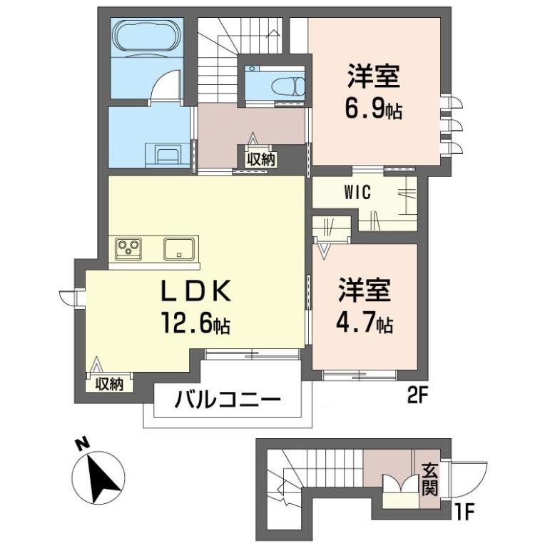 LEAF吉祥寺 201号室 間取り
