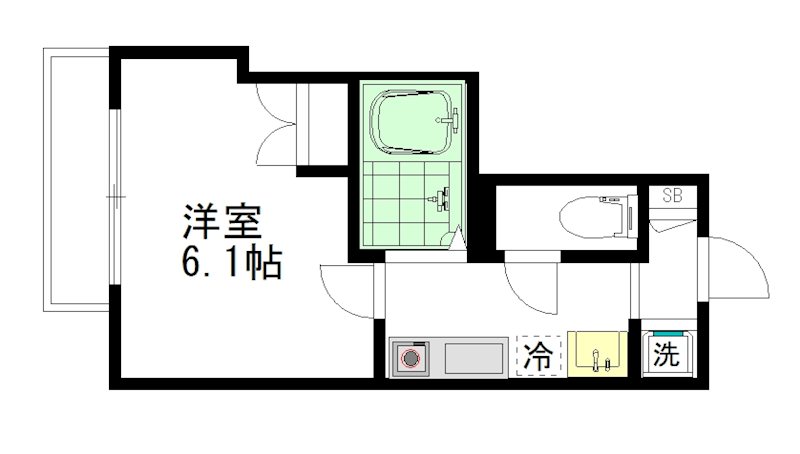 コンフォートハウス 103号室 間取り