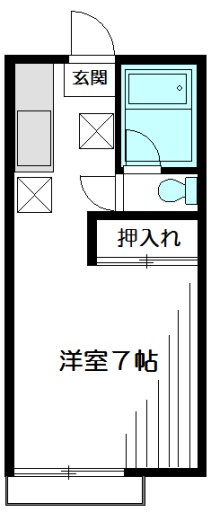 コーポサンライズ 101号室 間取り