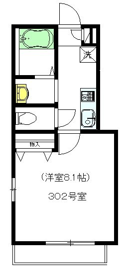 テラッツオ下北沢 302号室 間取り
