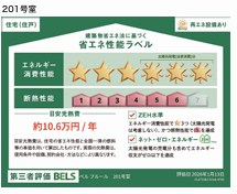 シニア限定 ヘーベルVillage 中央林間8丁目　～ベルフルール～  省エネ性能ラベル