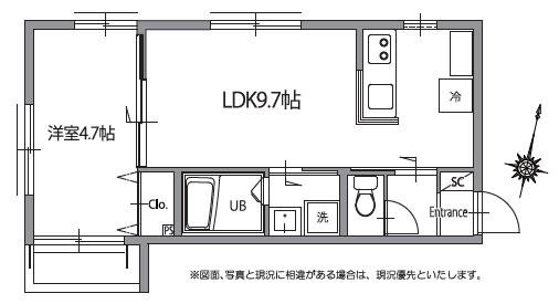 アークス千川  103号室 間取り