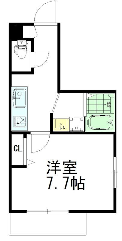 ハーベスト 201号室 間取り