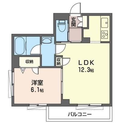 カーサアローロ 101号室 間取り