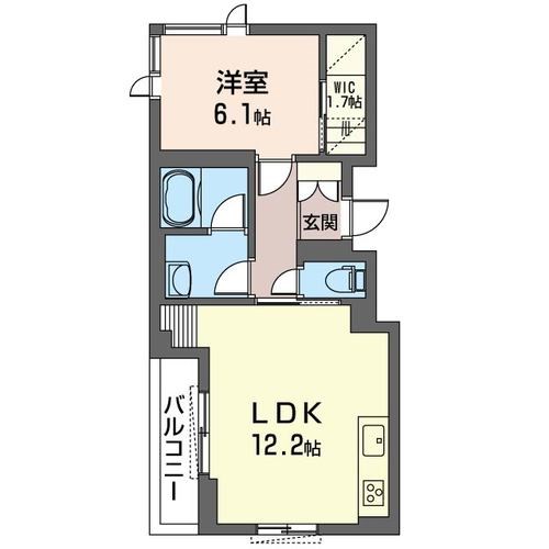 Grand Vert（グランヴェール） 202号室 間取り