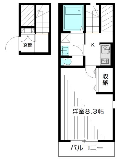 ソレイユ 102号室 間取り