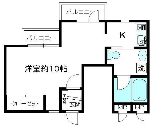 ハウス＆ガーデンデルコ 202号室 間取り