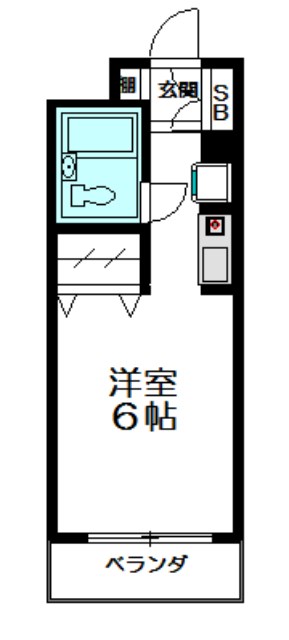 エスタ梅ヶ丘 204号室 間取り