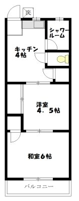 ポプラ館 201号室 間取り