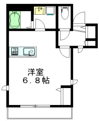 ベルエポック代沢 201号室 間取り