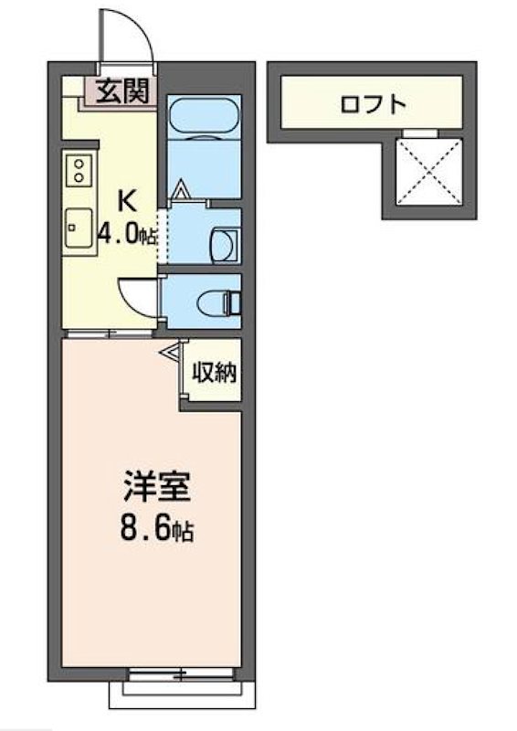 シャーメゾン中野 203号室 間取り