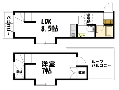ペンパルU 501号室 間取り