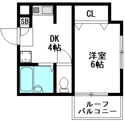 ジニアス久我山 201号室 間取り