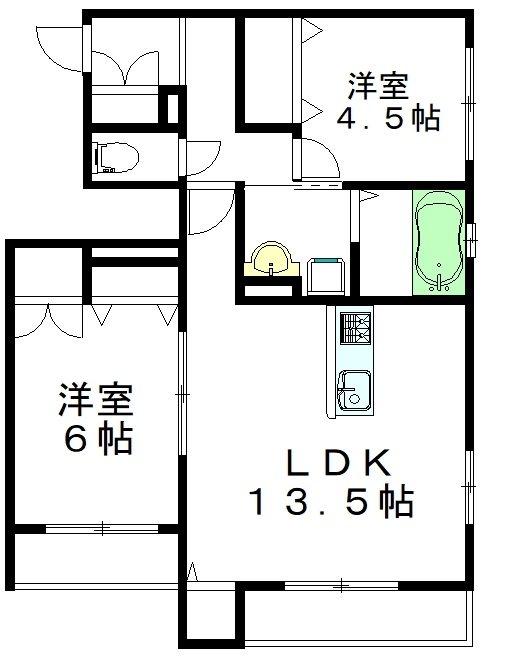 へーベルメゾン阿佐ヶ谷 204号室 間取り