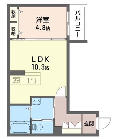テラス新中野  203号室 間取り