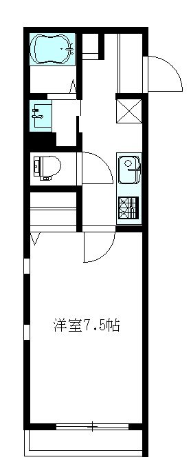 カーサヨシヤ 103号室 間取り