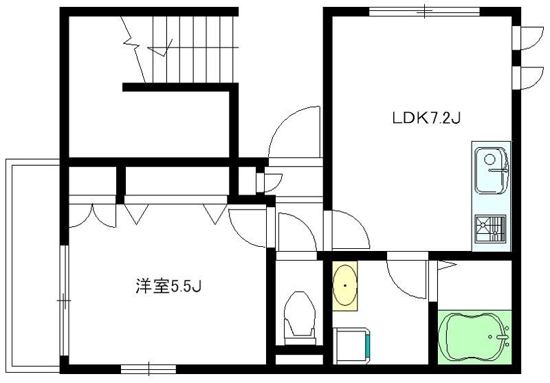 ファミール北沢 201号室 間取り