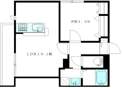 Grandpa-E（グランパイー） 304号室 間取り