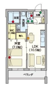 シニア限定 ヘーベルVillage 小田急相模原　～アヴェニール・ニイヤ～ 203号室 間取り