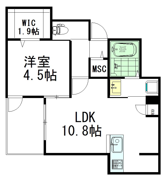 ラシック 405号室 間取り