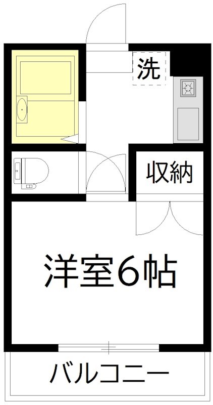 レジデンス松原 104号室 間取り