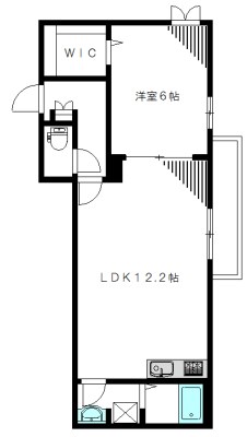 アルベージュ高円寺  201号室 間取り