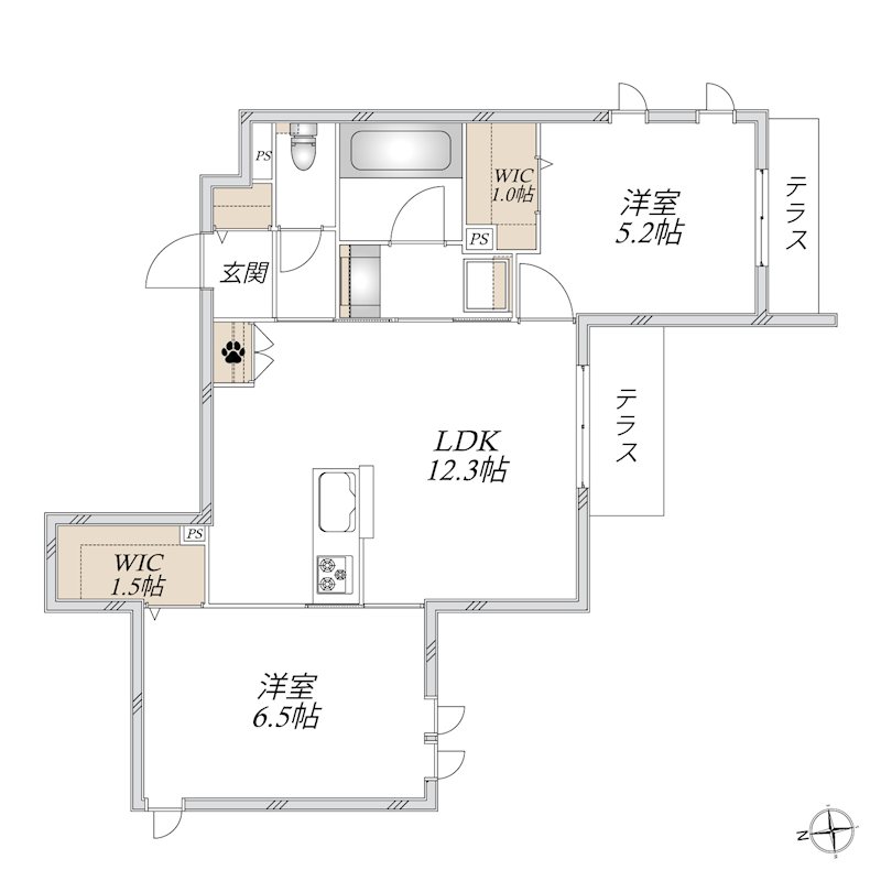 (仮称)上高田4丁目メゾン 102号室 間取り