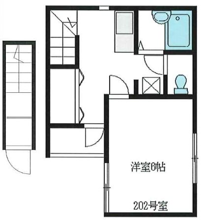 チェリーブロッサム 202号室 間取り