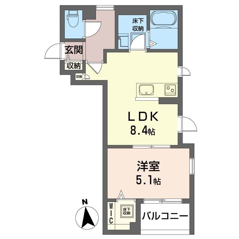 ロータス下北沢 104号室 間取り