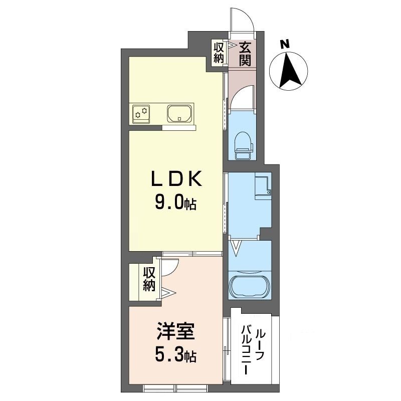ロータス下北沢 202号室 間取り