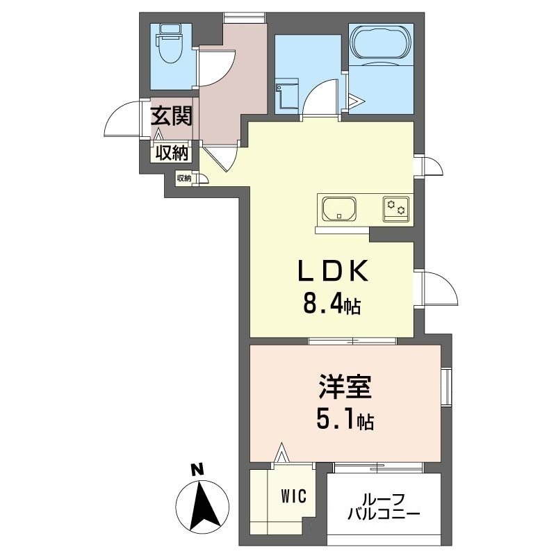 ロータス下北沢 204号室 間取り