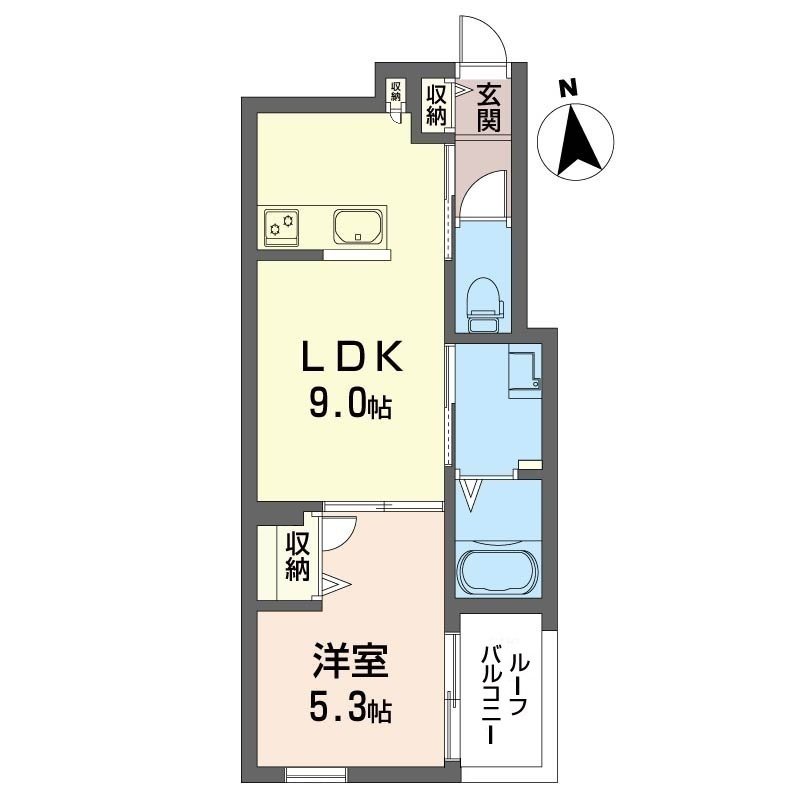 ロータス下北沢 302号室 間取り