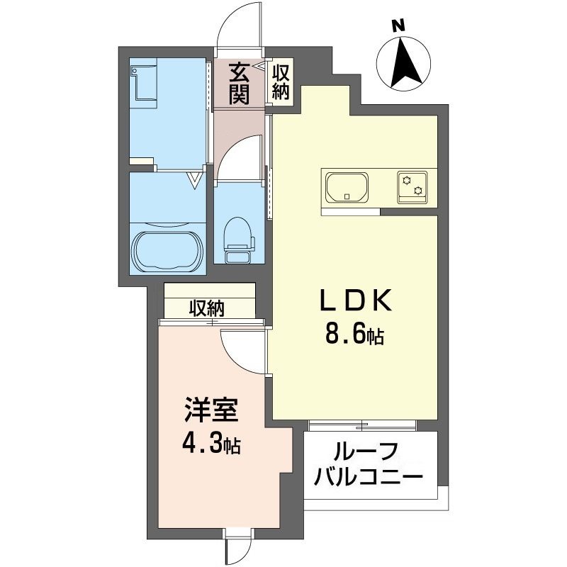 ロータス下北沢 303号室 間取り