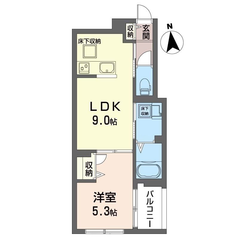ロータス下北沢 102号室 間取り