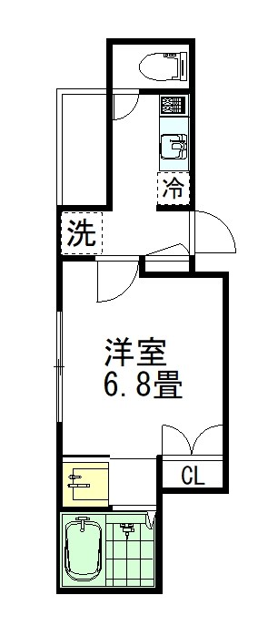 bloom・S 202号室 間取り