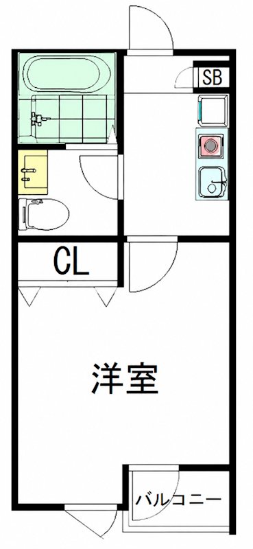 パルゼパークサイド吉祥寺 202号室 間取り