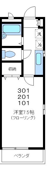 スカーレット高円寺 間取り図