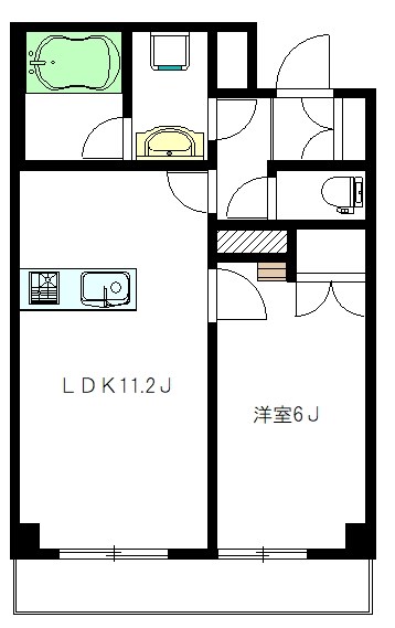 エアリーズ中野 303号室 間取り