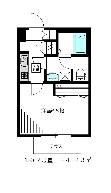 プロヌーブ代田 102号室 間取り