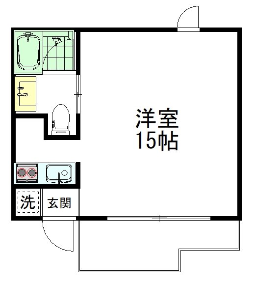 maisonazur（メゾンアズール） 101号室 間取り