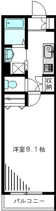アンバーコート馬橋 205号室 間取り