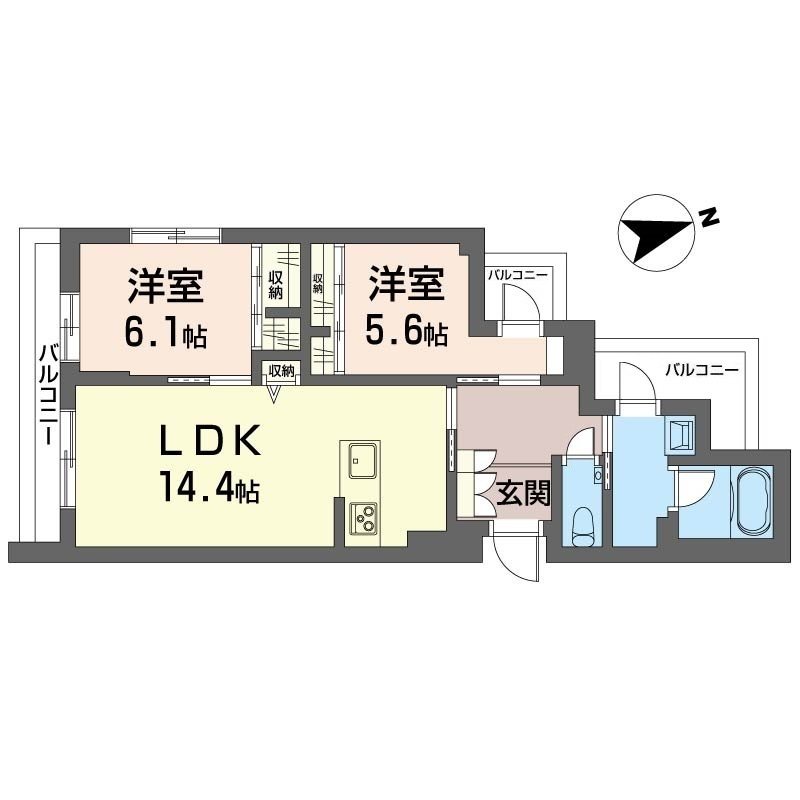 ベルシエル 301号室 間取り