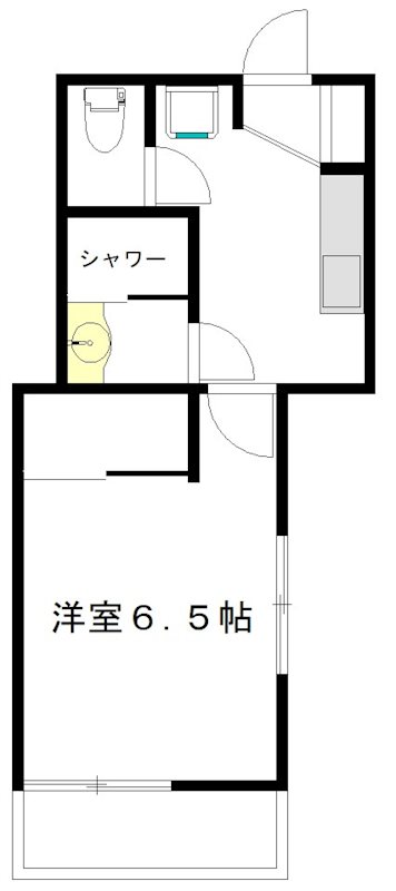ヨコミゾハイム 105号室 間取り
