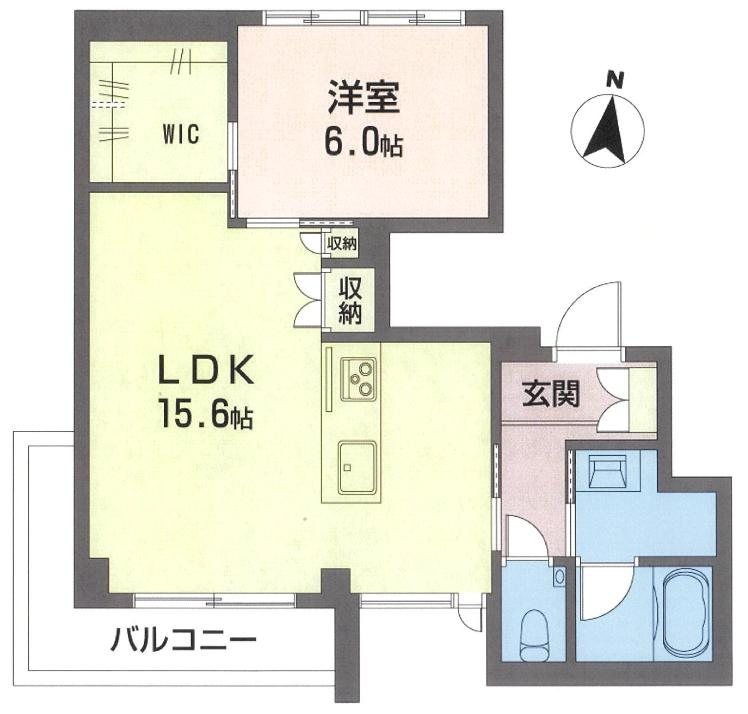フロントマーレ 302号室 間取り