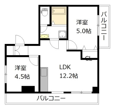 佐藤ビル 301号室 間取り