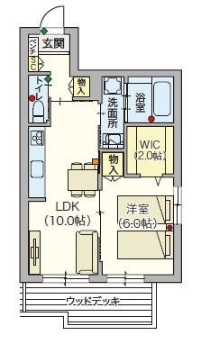シニア限定 ルティルオプス高円寺 103号室 間取り