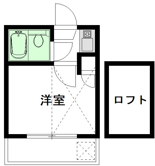 ドミシール吉祥寺B 102号室 間取り